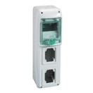 Enclosure (suitable to mount modular devices and PratiKa 16A / 32A sockets)