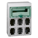 Enclosure (suitable to mount modular devices and PratiKa 16A / 32A sockets)